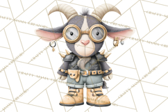 Steampunk Farm Animal Clipart PNG Product Image 3