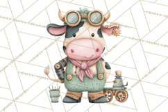 Steampunk Farm Animal Clipart PNG Product Image 2