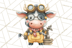 Steampunk Farm Animal Clipart PNG Product Image 4