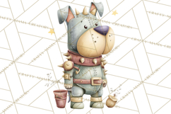 Steampunk Farm Animal Clipart PNG Product Image 5
