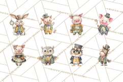 Steampunk Farm Animal Clipart PNG Product Image 5