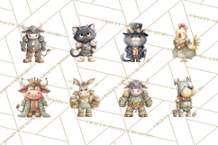 Steampunk Farm Animal Clipart PNG Product Image 6