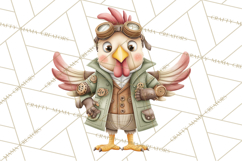 Steampunk Farm Animal Clipart PNG Product Image 5