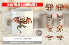 Steampunk Gargoyles Mug Wrap Product Image 1