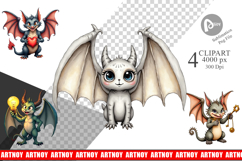 Steampunk Gargoyles Clipart Product Image 1
