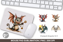 Steampunk Gargoyles Mouse Pad Product Image 1