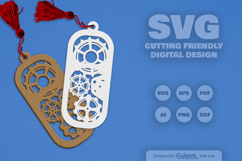 Steampunk Bookmark SVG Product Image 2