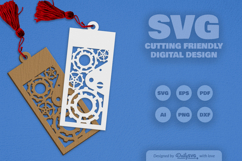 Steampunk Bookmark SVG Product Image 1