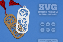 Steampunk Bookmark SVG Product Image 2