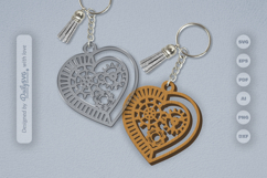 Steampunk Gear Keychain SVG Product Image 2