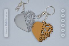 Steampunk Gear Keychain SVG Product Image 2