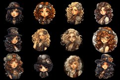 Steampunk Girls, Vintage Clipart Product Image 3