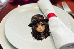 Steampunk Girls, Vintage Clipart Product Image 5