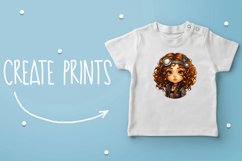 Steampunk Girls, Vintage Clipart Product Image 7