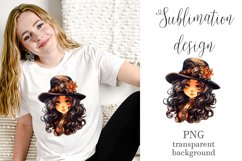 Steampunk Girls Sublimation Design, Vintage Girl PNG Product Image 1