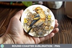 GorgeousSteampunk Round Coaster design.