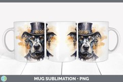 Bundle of six Watercolor Great Danes Mug Wrap designs.