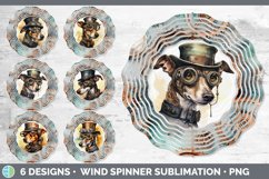 Bundle of six Watercolor Greyhounds Wind Spinner designs.