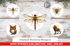 Steampunk Menagerie Wind Spinner Product Image 1