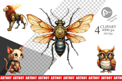 Steampunk Menagerie Clipart Product Image 1