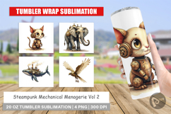 Steampunk Menagerie Tumbler Product Image 1