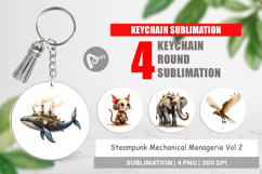 Steampunk Menagerie Keychain Product Image 1