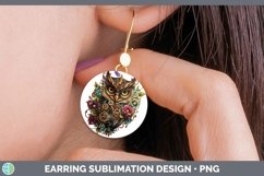 GorgeousSteampunk Round Earrings design.