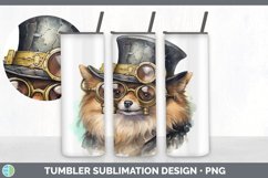 GorgeousWatercolor Pomeranians Tumbler design.