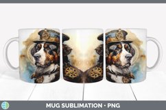GorgeousWatercolor Saint Bernards Mug Wrap design.