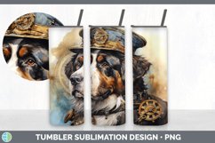 GorgeousWatercolor Saint Bernards Tumbler design.