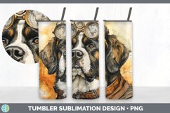 Bundle of six Watercolor Saint Bernards Tumbler designs.