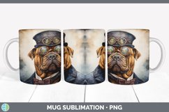 GorgeousWatercolor Shar Peis Mug Wrap design.