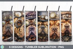 Bundle of six Watercolor Shar Peis Tumbler designs.