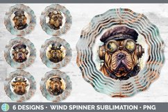 Bundle of six Watercolor Shar Peis Wind Spinner designs.