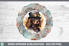 GorgeousWatercolor Spaniels Wind Spinner design.