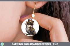 GorgeousSteampunk Round Earrings design.
