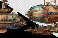 clipart,  bundle,  watercolor,  clip art bundle,  vintage,  scrapbooking,  steampunk,  transport,  train,  airship,