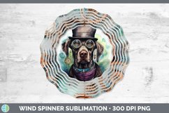 GorgeousWatercolor Weimaraner Wind Spinner design.