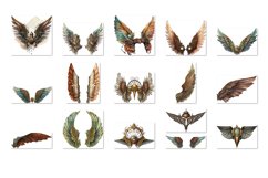 clipart,  bundle,  watercolor,  clip art bundle,  card design,  vintage,  scrapbooking,  steampunk,  wings,