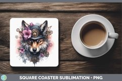 GorgeousSteampunk Square Coaster design.