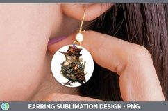 GorgeousSteampunk Round Earrings design.