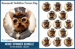 Steampunk Yorkshire Terrier Dog Wind Spinner,Watercolor Yorkshire Terriers Wind Spinner,Wind Spinner Love,Steampunk Dogs Wind Spinner,Steampunk Yorkshire Terrier Dog Spinner,Watercolor Yorkshire Terriers Spinner,Steampunk Dogs,Alt Wind Spinner, Spinner,Su
