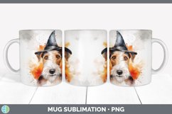 GorgeousWatercolor Yorkshire Terriers Mug Wrap design.