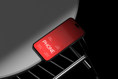 Steel Noir iPhone 16 Pro Mockup Product Image 1