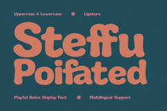 Steffu Poifated Playful Retro Display Font Product Image 1