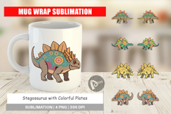 Mug Wrap Stegosaurus with Plates Product Image 1