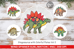Wind Spinner Stegosaurus with Plates Product Image 1