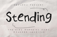 Stending Kids Memory Font Product Image 1