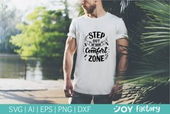 Step out of your comfort zone SVG cut file, quote svg Product Image 2