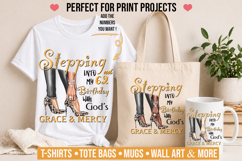 Stepping Birthday PNG Bundle 17 yellow designs 300 DPI Product Image 2